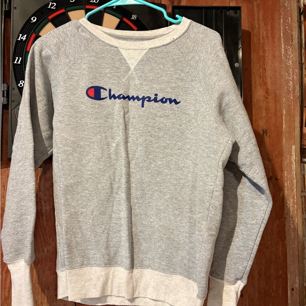 Champion Heather Gray Crewneck Sweatshirt